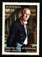 Australia 2022 The Duke Of Edinburgh Prince Philip 1921 - 2021 MNH - Nuovi