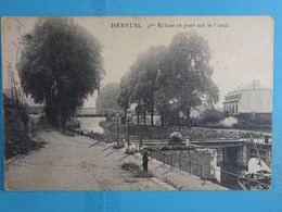 Herstal 4me Ecluse Et Pont Sur Le Canal (Voir Verso : Oblitération) - Herstal