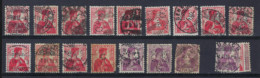 PERFIN / PERFO Nr. 120 & 122   16 Different Combinations  ; Details & Condition See 2 Scans  ! LOT 105 - Perfins