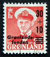 Greenland 1959 MiNr 43   Grønlandsfonden. 30+10/25 Øre  (O) ( Lot E 648 ) - Oblitérés
