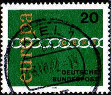 RFA Poste Obl Yv: 538/539 Europa Cept Chaîne Stylisée (Beau Cachet Rond) (Thème) - 1971