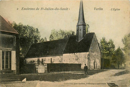 Verlin * Rue Chemin Et L'église * Environs De St Julien Du Sault - Autres & Non Classés