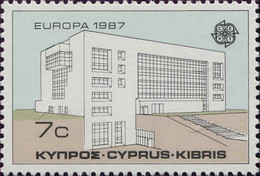 Chypre Poste Obl Yv: 677/678 Europa Cept Architecture Moderne (Beau Cachet Rond) - 1987
