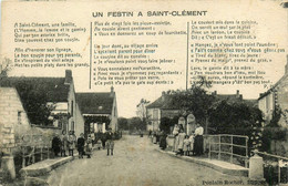 St Clément * Un Festin * Rue Et Pont * Villageois - Saint Clement