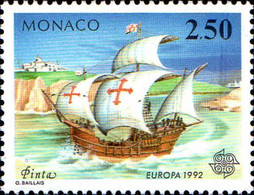Monaco Poste N** Yv:1825/1827 Europa Cept 5.Centenaire De La Découverte De L'Amérique (Thème) - 1992