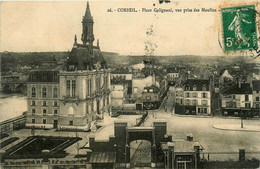 Corbeil * La Place Galigani , Vue Prise Des Moulins - Corbeil Essonnes