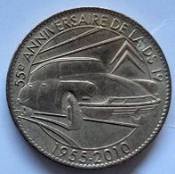 Médaille Touristique  Ville, 55 E  ANNIVERSAIRE  DE  LA  DS 19  2010  ( 27 )  Recto  Verso - 2010