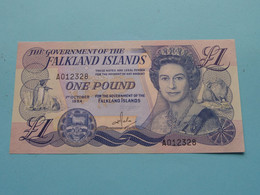 1 - One Pound ( A012328 ) 1st October 1984 - FALKLAND Islands ( For Grade, Please See Photo ) UNC ! - Falkland Islands