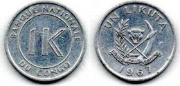 Congo 1 Likuta 1967 TTB - Congo (República 1960)