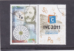 ROUMANIE Romania 2011 - Yvert 5543 + Vignette - F G Muller Mineralogiste USED - Oblitérés