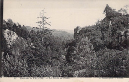 CPA - 14 - FALAISE - La Brèche Au Diable - Rocher - Falaise - Homme Assis Sur Un Rocher - Arbres - Falaise