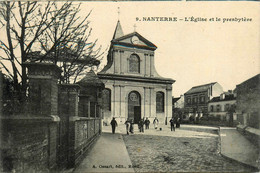 Nanterre * La Place De L'église Et Le Presbytère - Nanterre