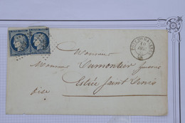 AY15 FRANCE BELLE LETTRE  1852  PETIT BUREAU PONT STE MAXENCE   A  ESTREE OISE + CERES  N ° 4   +++AFFRANC. INTERESSANT - 1849-1850 Cérès