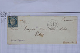 AY15 FRANCE BELLE LETTRE  1852   A   BLOIS + CERES N ° 4 +++AFFRANC. INTERESSANT - 1849-1850 Cérès