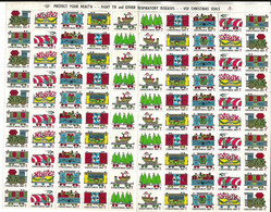 USA Lot De 100 Vignettes CHRISTMAS Neuf (**)  De 1967 - Other & Unclassified