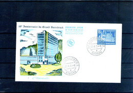 Sarre. Enveloppe Fdc. Cinquantenaire De La Promotion De Sarrebruck Au Rang De Grande Cité.  1959 - FDC