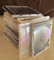 Lot 17 Boitiers Cd Vides, Transparent Cristal 10 Mm CD Ou DVD - Accessori & Bustine