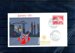 Sarre. Enveloppe Fdc. 7e Foire Internationale. 1959 - FDC