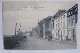 109/ GOUVY- Rue De La Station-Café Des Voyageurs J. LALLEMAND/Hôtel Du Commerce/Maison Jacquemart-Attelage - Gouvy