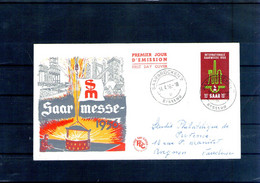 Sarre. Enveloppe Fdc. 4e Foire Internationale. 1956 - FDC