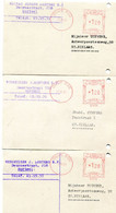 1953/55 5 Kaarten WERKHUIZEN J. MERTENS NV Mortsel Naar St Niklaas - Ref 40 - Stempel Oude God - ...-1959