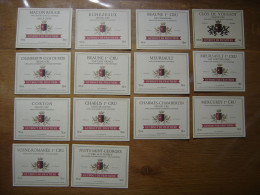 LOT Etiquettes BOURGOGNE Guybout De Fraytiere Pour Bouteilles De Vin WINE LABEL - Collections, Lots & Séries