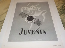 ANCIENNE PUBLICITE  MYSTERE MONTRE  JUVENIA 1950 - Other & Unclassified