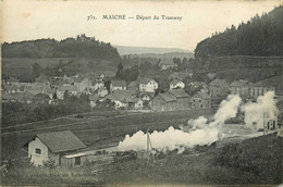 Maiche * La Gare * Le Départ Du Tramway Tram * Panorama - Andere & Zonder Classificatie