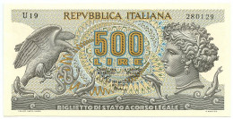 500 LIRE BIGLIETTO DI STATO ARETUSA SENZA FIBRILLE 23/02/1970 QFDS - Otros & Sin Clasificación