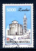 CROATIA 1993 Towns Definitive:5000 D. Zadar Used.  Michel 255 - Croatia