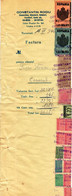 Romania, 1944, Vintage Invoice Stub / Receipt - Revenues / Fiscal Stamps / Cinderellas - Fiscale Zegels