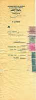 Romania, 1944, Vintage Invoice Stub / Receipt - Revenues / Fiscal Stamps / Cinderellas - Revenue Stamps