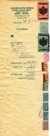 Romania, 1944, Vintage Invoice Stub / Receipt - Revenues / Fiscal Stamps / Cinderellas - Fiscaux