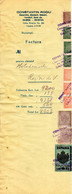 Romania, 1944, Vintage Invoice Stub / Receipt - Revenues / Fiscal Stamps / Cinderellas - Revenue Stamps