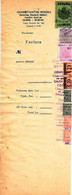 Romania, 1944, Vintage Invoice Stub / Receipt - Revenues / Fiscal Stamps / Cinderellas - Fiscali