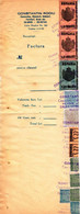 Romania, 1944, Vintage Invoice Stub / Receipt - Revenues / Fiscal Stamps / Cinderellas - Fiscali