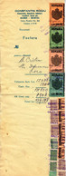 Romania, 1944, Vintage Invoice Stub / Receipt - Revenues / Fiscal Stamps / Cinderellas - Fiscaux