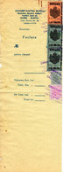 Romania, 1944, Vintage Invoice Stub / Receipt - Revenues / Fiscal Stamps / Cinderellas - Fiscale Zegels