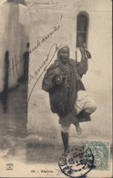 CPA CP Algérie Nègre Danseur YT Blanc N°111 CAD Alger 10 1 1907 - Uomini