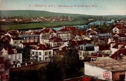 POISSY    ( YVELINES )   PANORAMA SUR LA VALLE DE LA SEINE - Poissy