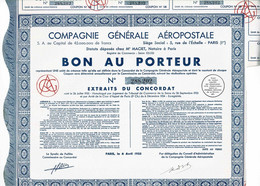 Compagnie Générale Aéropostale, Bon 1935 - Luchtvaart