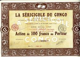 Lot: 5 X La Sericicole Du Congo, 1927 - Textil