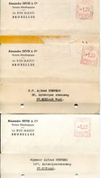 1955 3 Kaarten DEVIS ALEXANDRE & Cie Bruxelles I - Produits Métallurgiques Naar St Niklaas - Ref 44 - ...-1959
