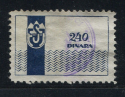 Yugoslavia 1950s, Stamp For Membership Ferijalni Savez - Revenue, Tax Stamp, 240din - Oficiales