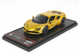 BBR - FERRARI SF 90 Spider - Closed Roof - Giallo Montecarlo - BBRC249A1 - 1/43 - BBR