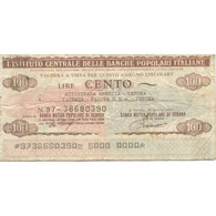 Billet, Italie, 100 Lire, 1977, 1977-07-06, Istituto Centrale Delle Banche - [10] Cheques En Mini-cheques