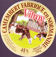 ÉTIQUETTE DE FROMAGE  -  CAMEMBERT VILROY - Cheese