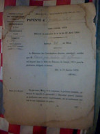 Vieux Papier Imposition Patente De 1844 Delivrè à épicerie Cances à Albi Tarn - Alcoli E Liquori