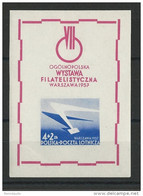 POLOGNE - 1957 - BLOC YVERT N° 19 ** - COTE = 13 EUROS - - Blocs & Hojas