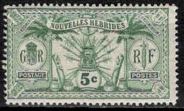 Nouvelles Hébrides  -1911 - Idole Indigène - N° 27 - Neuf * - Neufs